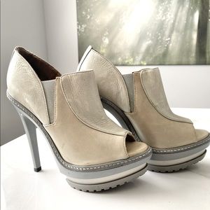 Herve Leger boots shoes booties EU 37 Olechka Peep Toe